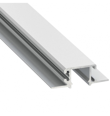 Perfil Aluminio PEGASUS de 2.02 metros, Para Empotrar, Tiras LED máximo 12mm