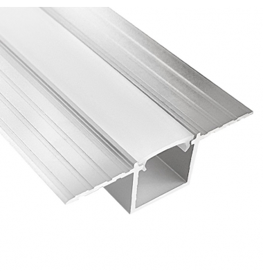 Perfil Aluminio PLASTER de 2 metros, Para Empotrar, Parede y Techos