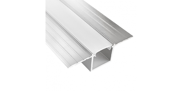 Perfil Aluminio PLASTER de 2 metros, Para Empotrar, Parede y Techos