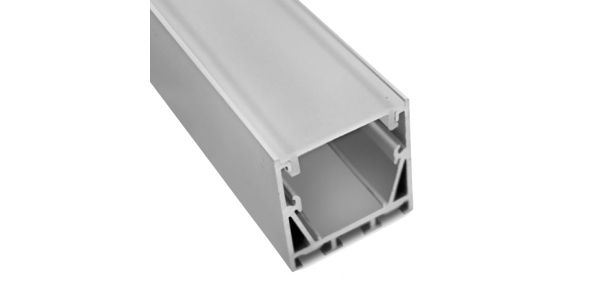 Perfil Aluminio FLOPPY de 1 metro, Instalación de Superficie, Suspendido