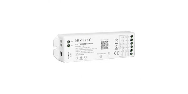 Receptor Controlador 5 en 1, WiFi, 12V (180W), 24V (360W), MiBOXER, Mi-Light