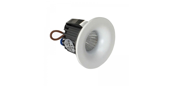Mini Foco Empotrar LED MAZER, Blanco Mate, 3.2W. 300 Lm, Blanco Calido de 3000k, Ángulo 60º