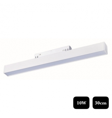 Lineal Carril LED Osram Magnético ALOE, 10W, 48V, Ángulo 120º, Blanco Mate