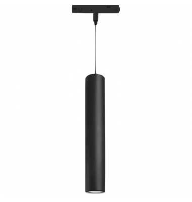 Colgante Carril LED Osram Magnético BOA, 12W, 48V, Ángulo 30º, Basculante, Negro Mate