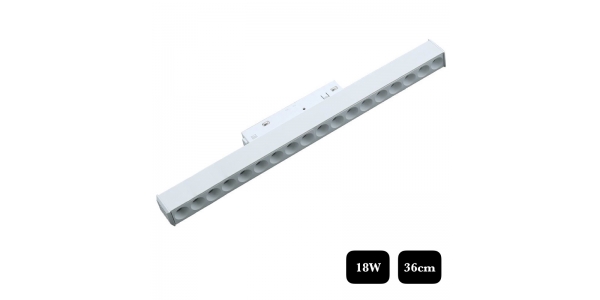 Lineal Carril LED Osram Magnético MICA, 18W, 48V, Ángulo 36º, Blanco Mate