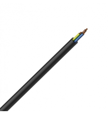 Cable Manguera Redondo PVC Negro 3G x 0.75mm. 1 metro