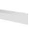 Perfil Aluminio DALTON Blanco Mate de 2.50 metros, Zócalos, Tiras LED máximo 12mm