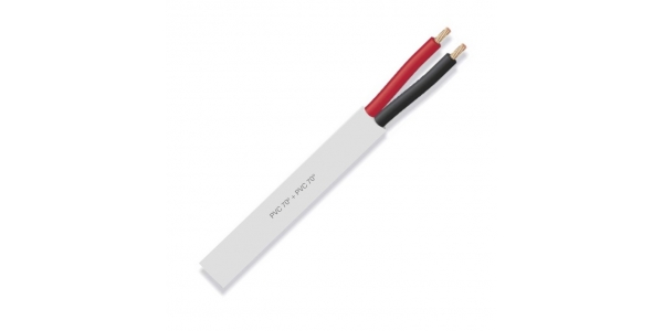 Cable manguera redonda PVC 2x0.50, Flexible, blanco