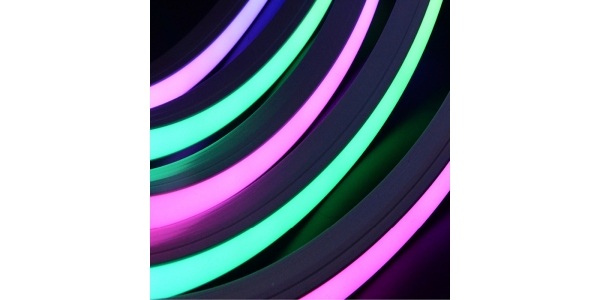 Neon LED Flex RGB IP68 24V, 12W/m, 600Lm/m, Emisión Luz Frontal. 5 metros, IP65, IK08