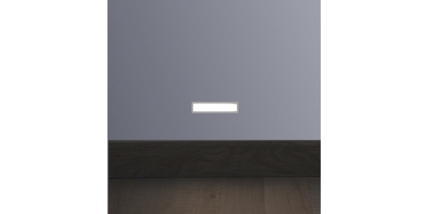 Baliza LED de Pared CHIC Rectangular, 100x50mm, 1W, 126Lm. Blanco Cálido de 3000k, IP20