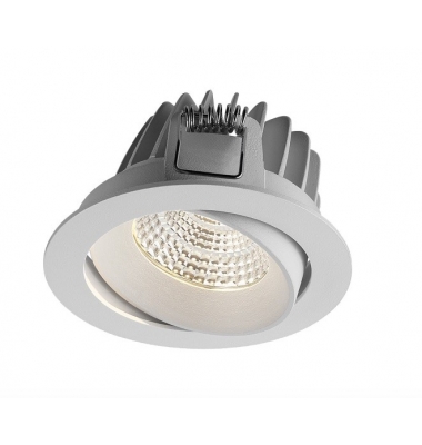Foco Empotrable LED Tegal, Blanco, 10W, Basculante, LED Sharp. Ángulo 60º. Blanco Cálido
