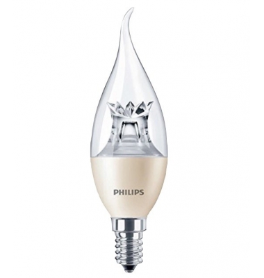 Bombilla LED Philips Vela Lujo E14 6W 360º - 2700k Regulable