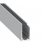 Perfil Aluminio LABEL de 1 metro para Estanterías y Rotulación, Tiras LED máximo 10 mm