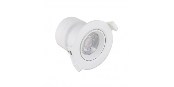 Foco Empotrar Direccionable LED TUB 5W. Blanco Cálido. Ángulo 38º