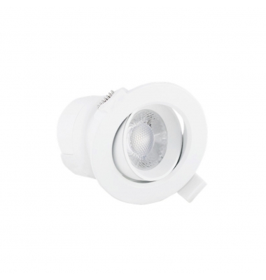 Foco Empotrar Orientable LED, TUB, 5W. Blanco Natural de 4000k. Ángulo 38º