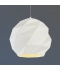 Lámpara Colgante Esfera de Metal. 1 Luz base E27. Acabado Blanco