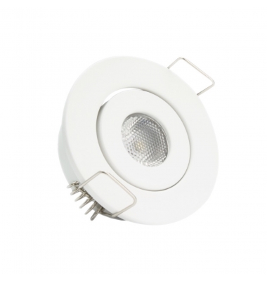 Foco Empotrar LED MINI, Basculante, 3W, Blanco Mate. Blanco Natural de 4200k, Ángulo 60º