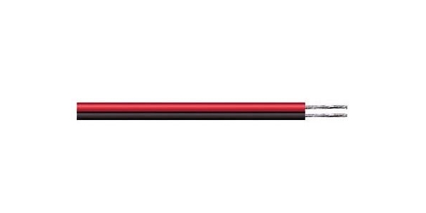 Cable Eléctrico Rojo-Negro, 2 Pin, Calibre 18AWG. 1 metro