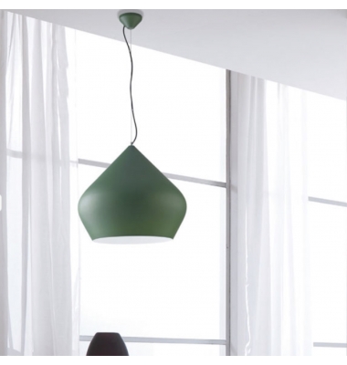 Lámpara de Suspensión THOLOS de la marca Luce Ambiente Design. 1*E27. Acabado blanco