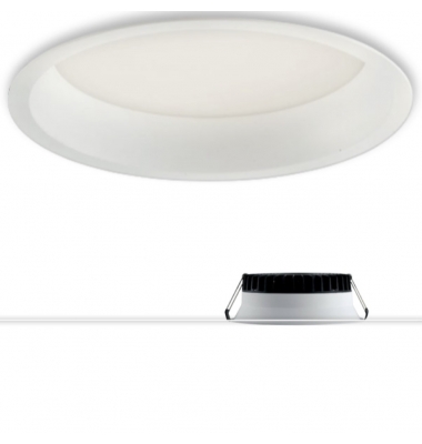 Foco Downlight LED Xanto Redondo 18W - 1550 Lm. Blanco Natural - 4000k. Ángulo 98º