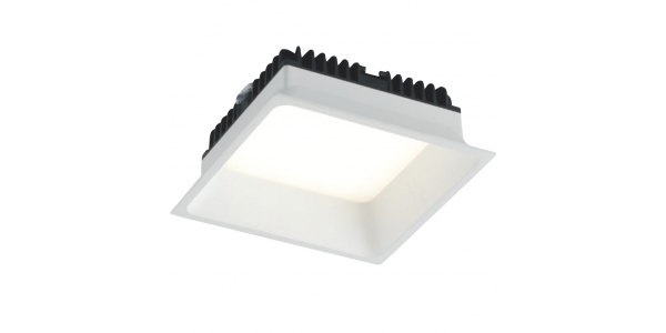 Downlight Foco LED Xanto Cuadrado 12W - 960 Lm. Blanco Cálido . Ángulo 98º