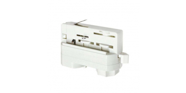 Conector Adaptador Carril Trifásico Blanco. Colgantes, Proyectores