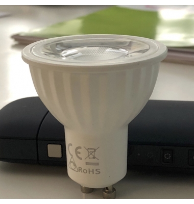 Bombilla LED GU10, Regulable, 8W, Blanco Frío de 6400k, Ángulo 60º