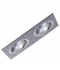 Foco Empotrable Basculante Spot 2 luces Aluminio. Para Bombillas LED GU10 y MR16