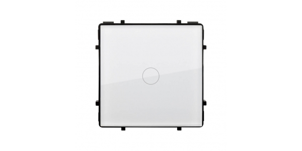 Interruptor de Pared Táctil Simple Smart WiFi. Compatible Amazon Alexa y Google Play. Acabado Blanco