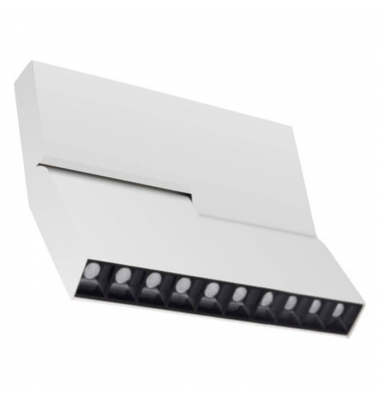Carril Magnet LED Darkle Blanco 24W - 24V. Ángulo 34º, LED Osram