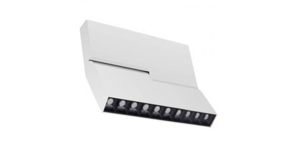 Carril Magnet LED Darkle Blanco 24W - 24V. Ángulo 34º, LED Osram