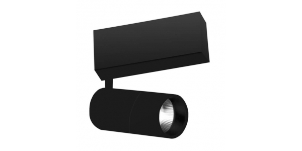 Carril Magnet LED Trazo Negro 15W - 24V. Ángulo 24º, LED Citizen