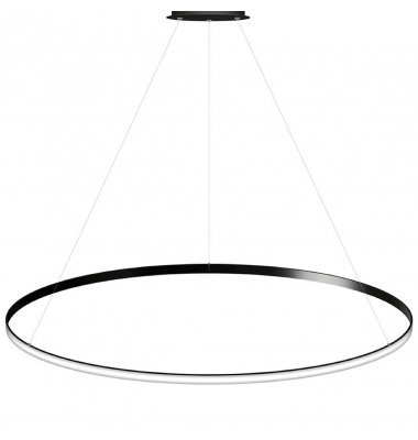 Colgante LED 105W Luminary, Ø150 centímetros. Negro Mate, Ángulo 120º