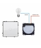 Interruptor Regulador Pulsación Táctil LED de Pared, Blanco, 110-220V, 700W