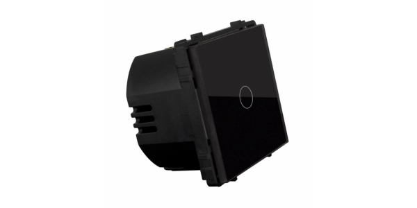 Interruptores Tactiles Livolo  Dimmer Regulador de Luz Remoto Negro 1 via  EU