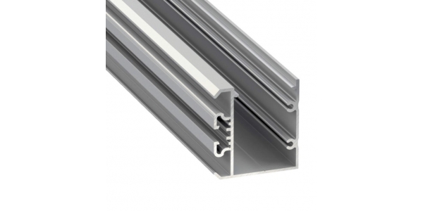 Perfil Aluminio de Superficie Studio Plata. Tiras 2*12mm. 1 metro