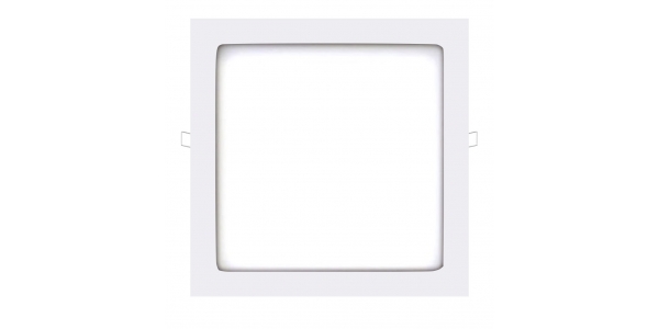 Panel Downlight LED Cuadrado Square Blanco 24W. Ángulo 160º