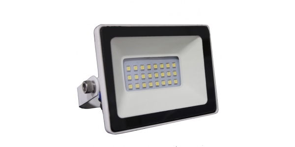 Foco Proyector Tablet, Blanco Mate, LED Epistar 10W, Exterior, IP67
