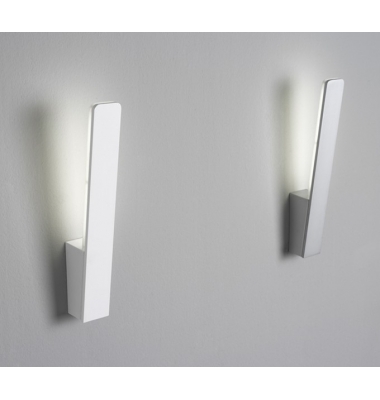 Plata y Blanco. Aplique Pared LED Interior 6W Stick I