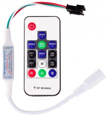 Controlador Digital 5-24v (WS2811 - WS2812B) con mando a distancia