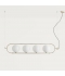Lámpara de Suspensión ABBACUS de la marca Aromas. 4 Luces. Bombilla LED G9 de 5W. Blanco Cálido 2700K
