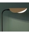 Lámpara de Pie FICUS de la marca Aromas, Acabado Negro Mate - Oro Mate, Bombilla LED G9 5W
