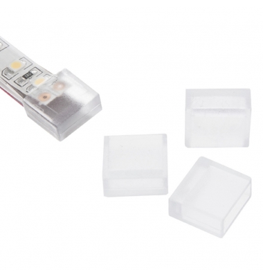 Set 5 tapas de silicona, Para Tiras de LED impermeables de 12 mm FPCB, IP65, IP67