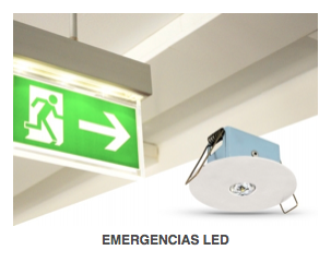 Luz LED de emergencia para salida de emergencia 